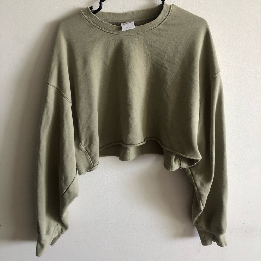 Tna Airy Fleece Boyfriend cropped sweatshirt
